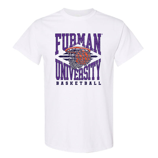 Furman - NCAA Men's Basketball : Davis Molnar - White Sport Short Sleeve T-Shirt