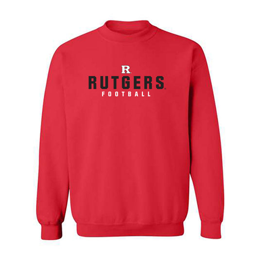 Rutgers - NCAA Football : Dylan Braithwaite - Red Classic Shersey Sweatshirt