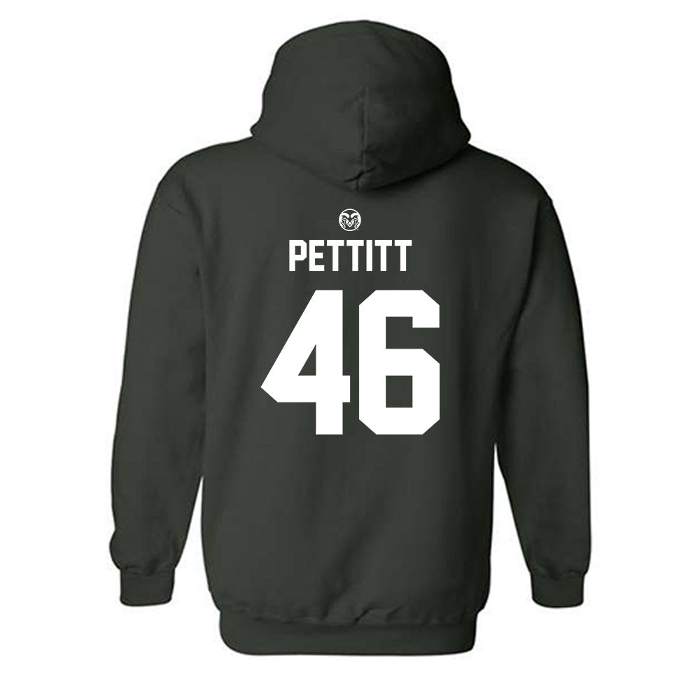 Colorado State - NCAA Football : Cody Pettitt - Green Classic Hooded Sweatshirt