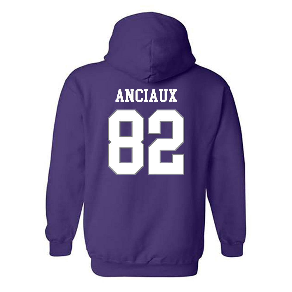 Kansas State - NCAA Football : Will Anciaux - Purple Classic Shersey Hooded Sweatshirt