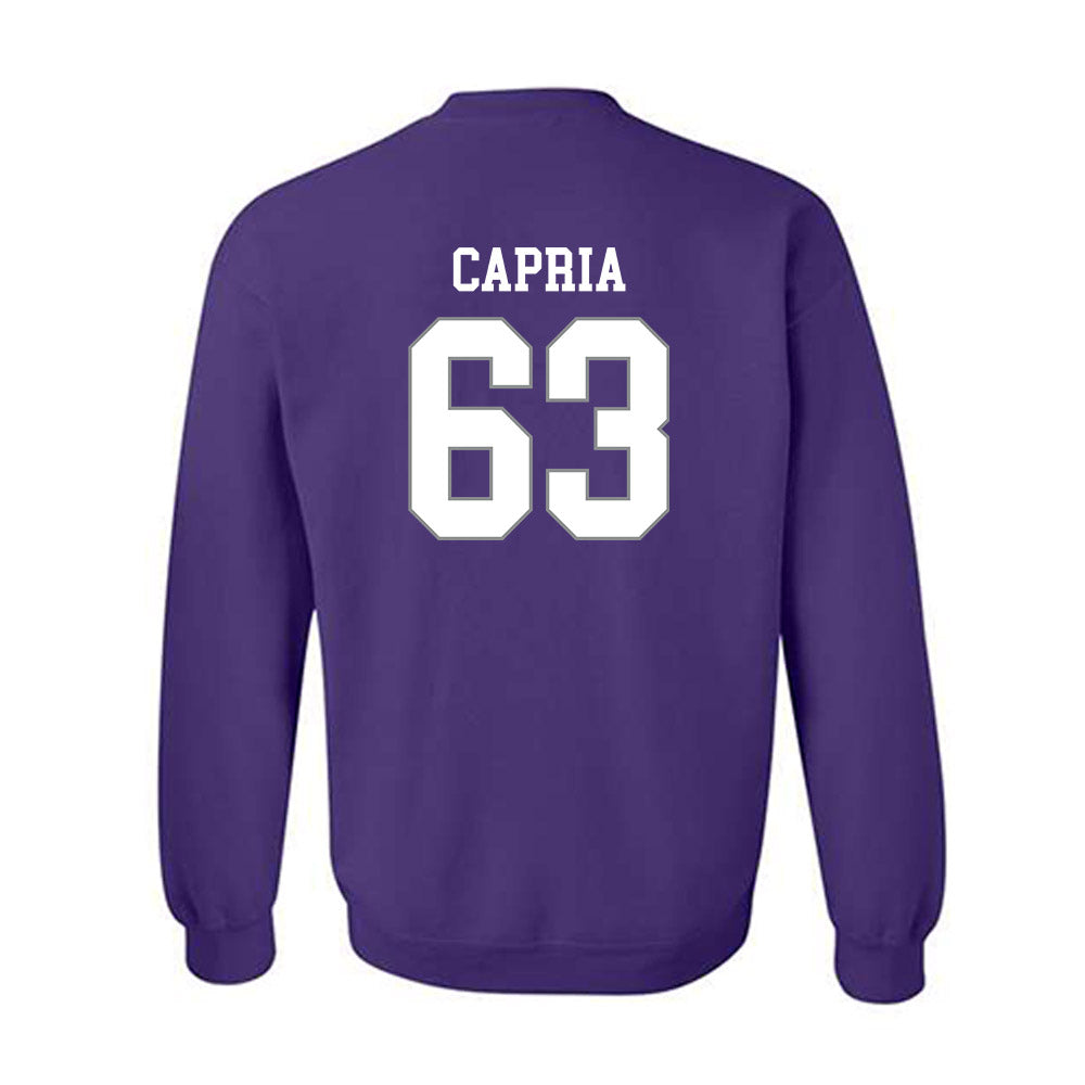 Kansas State - NCAA Football : Michael Capria - Purple Classic Shersey Sweatshirt