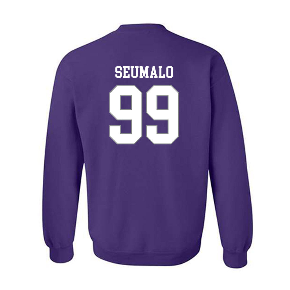 Kansas State - NCAA Football : Uso Seumalo - Purple Classic Shersey Sweatshirt