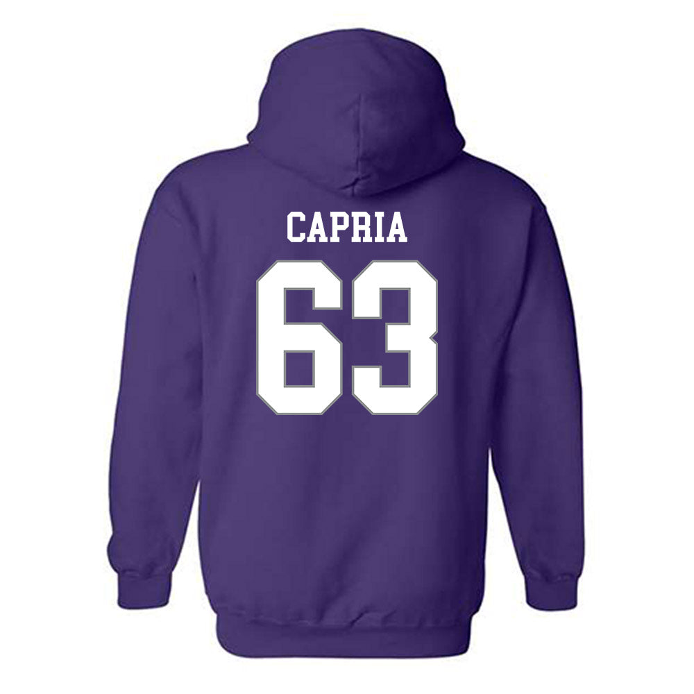 Kansas State - NCAA Football : Michael Capria - Purple Classic Shersey Hooded Sweatshirt