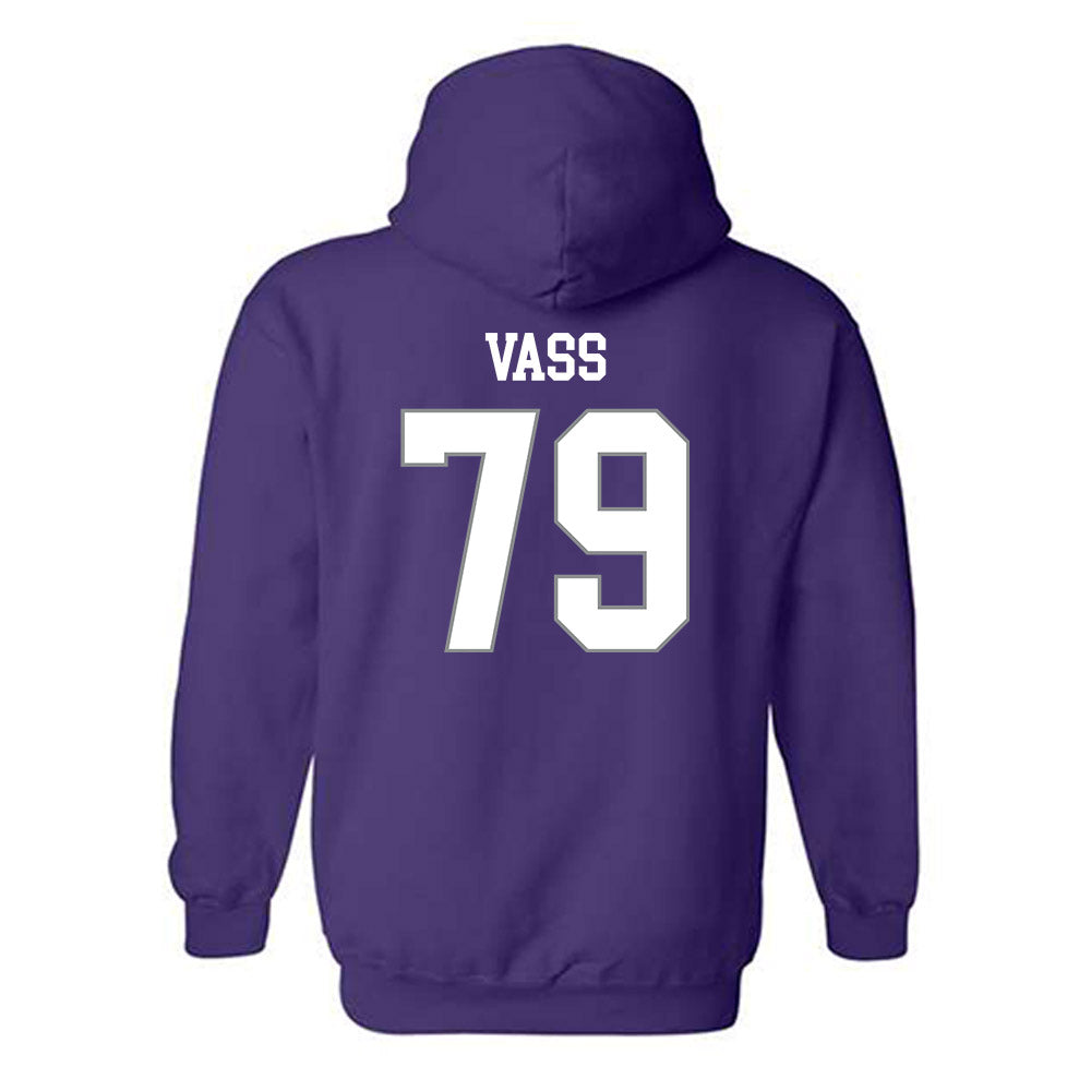 Kansas State - NCAA Football : Devin Vass - Purple Classic Shersey Hooded Sweatshirt