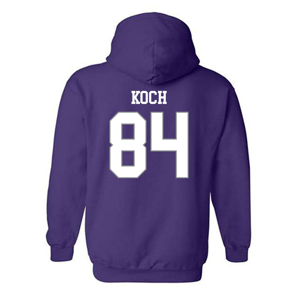 Kansas State - NCAA Football : Isaac Koch - Purple Classic Shersey Hooded Sweatshirt