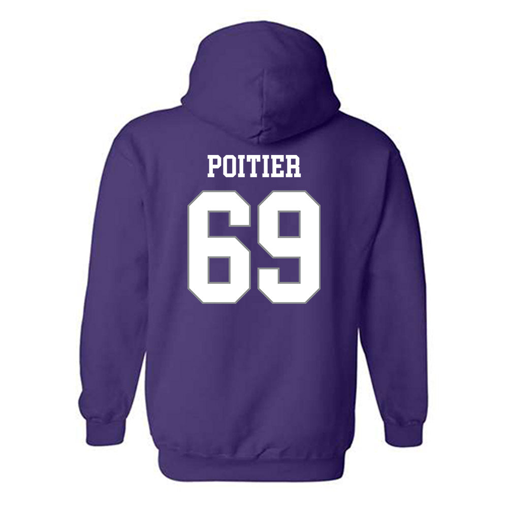 Kansas State - NCAA Football : Taylor Poitier - Purple Classic Shersey Hooded Sweatshirt