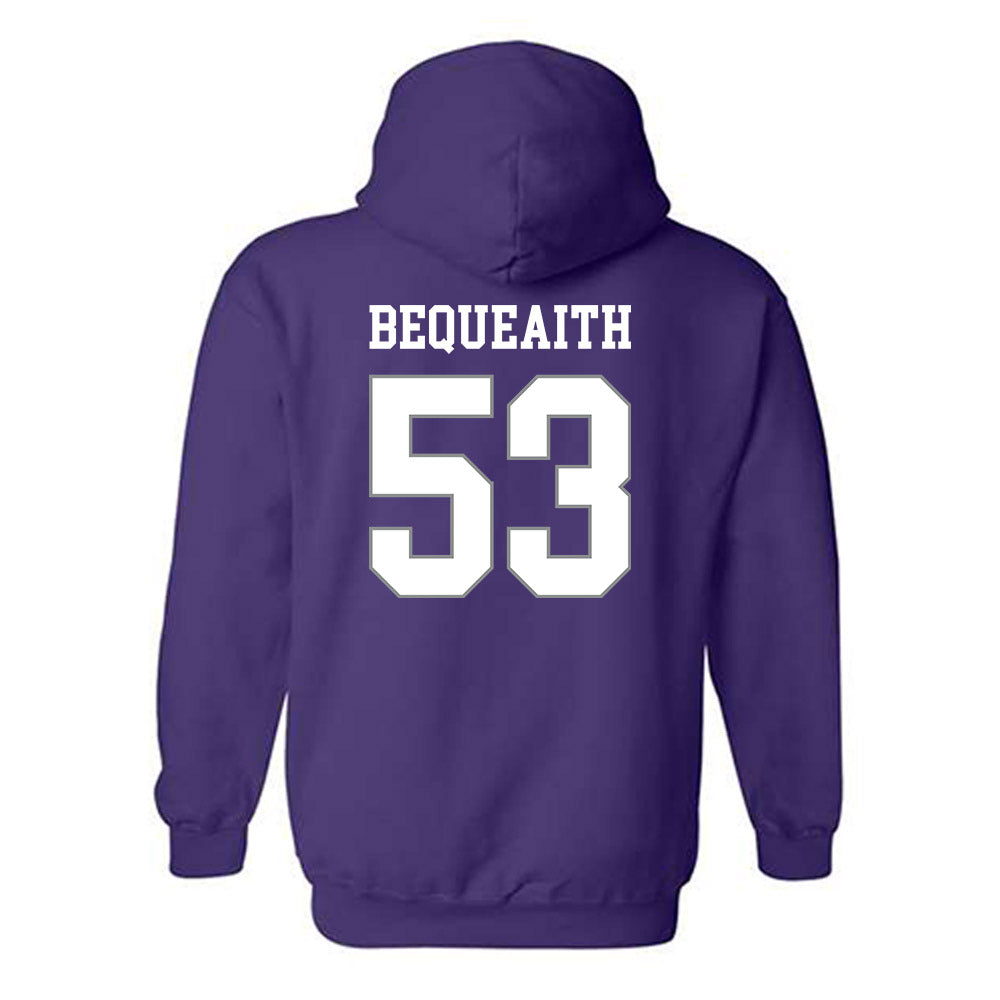 Kansas State - NCAA Football : Drake Bequeaith - Purple Classic Shersey Hooded Sweatshirt