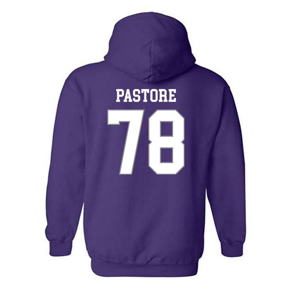 Kansas State - NCAA Football : John Pastore - Purple Classic Shersey Hooded Sweatshirt