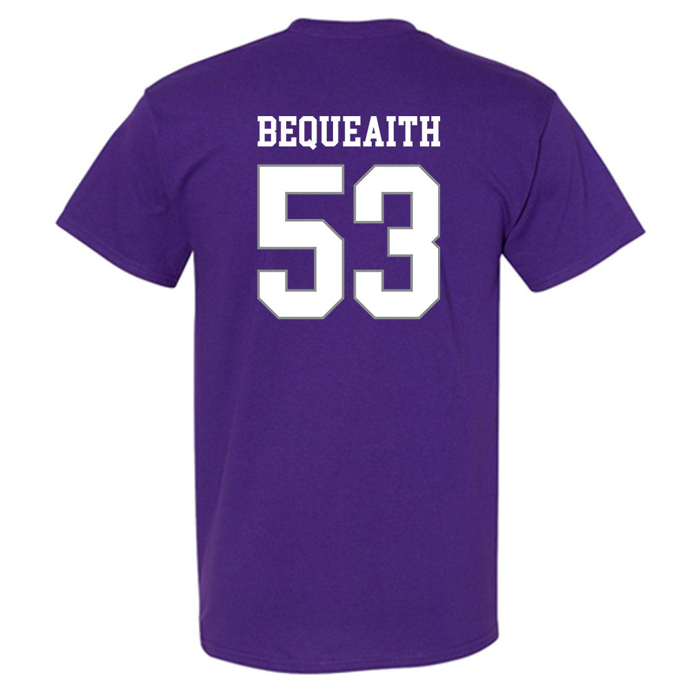 Kansas State - NCAA Football : Drake Bequeaith - Purple Classic Shersey Short Sleeve T-Shirt