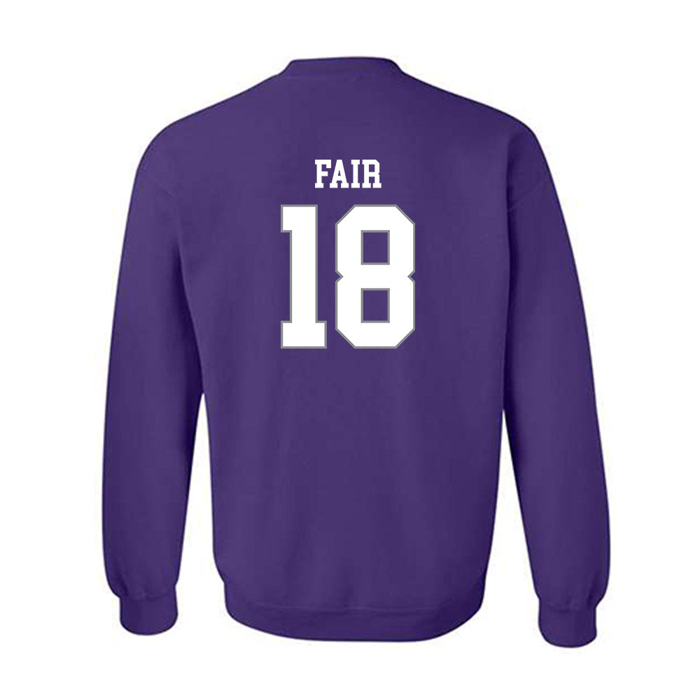Kansas State - NCAA Football : Wesley Fair - Purple Classic Shersey Sweatshirt