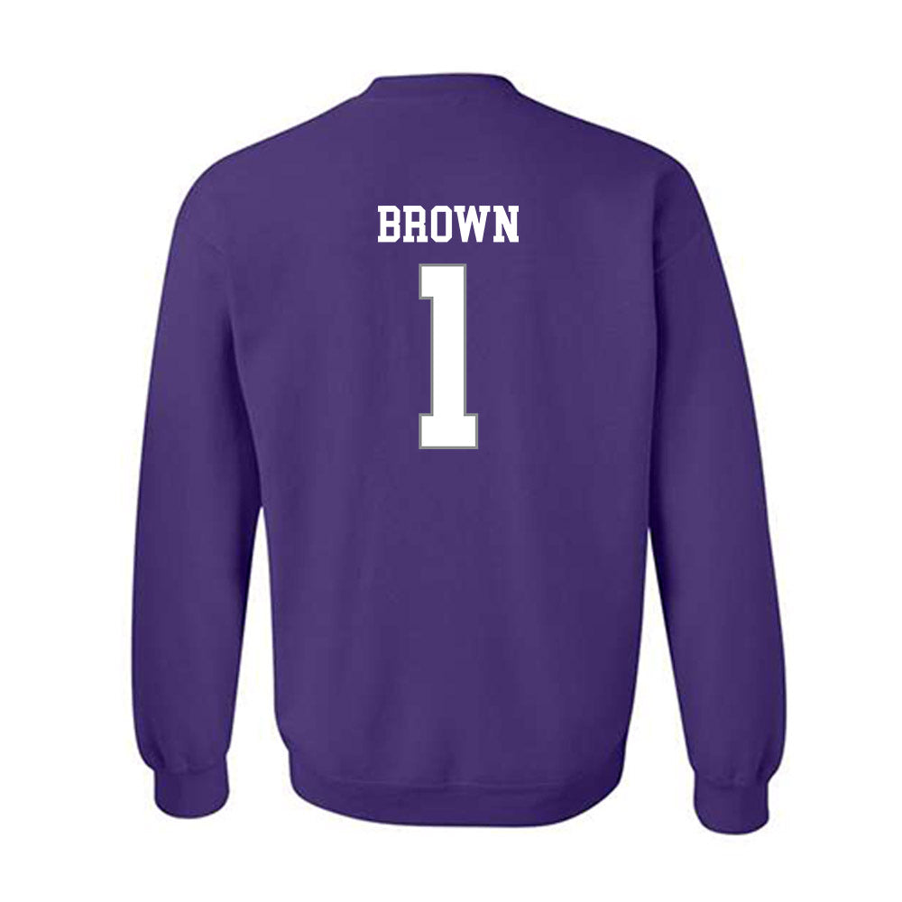 Kansas State - NCAA Football : Jayce Brown - Purple Classic Shersey Sweatshirt
