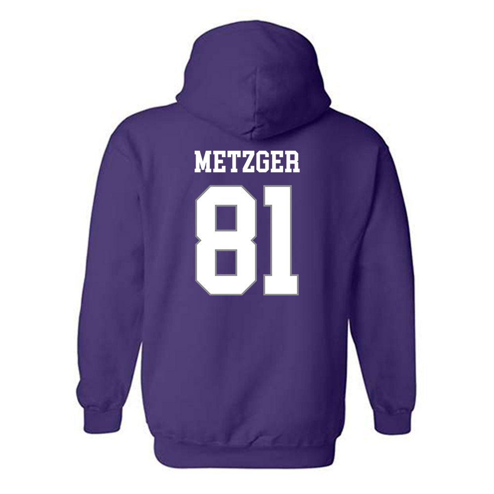Kansas State - NCAA Football : Andrew Metzger - Purple Classic Shersey Hooded Sweatshirt