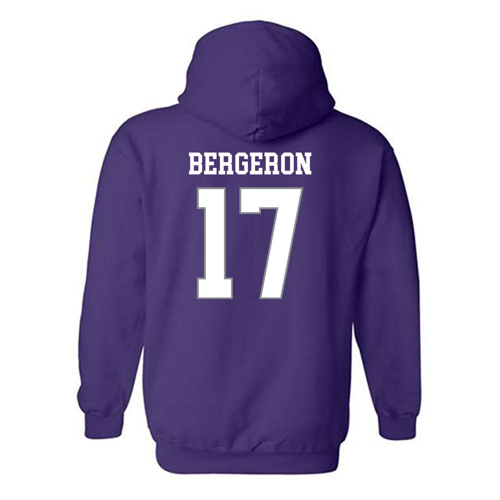 Kansas State - NCAA Football : Mikey Bergeron - Purple Classic Shersey Hooded Sweatshirt