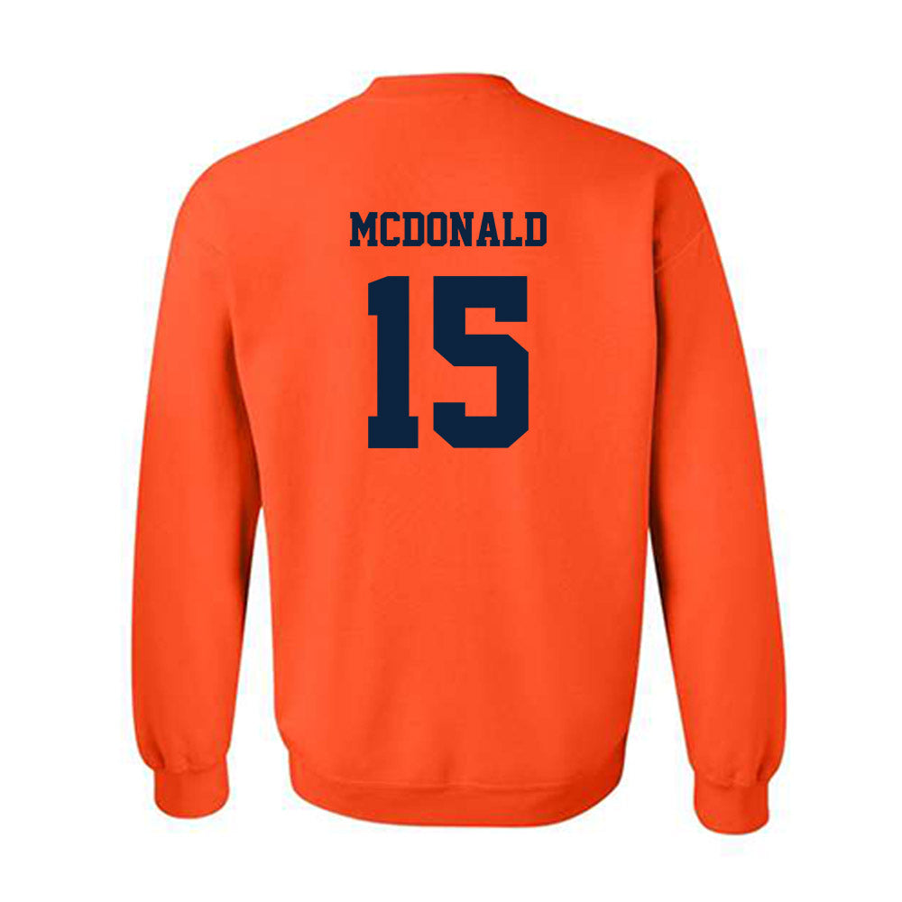 Syracuse - NCAA Football : Derek McDonald - Orange Classic Shersey Sweatshirt