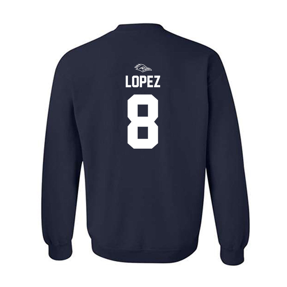 UTSA - NCAA Women's Soccer : Haley Lopez - Navy Classic Shersey Sweatshirt