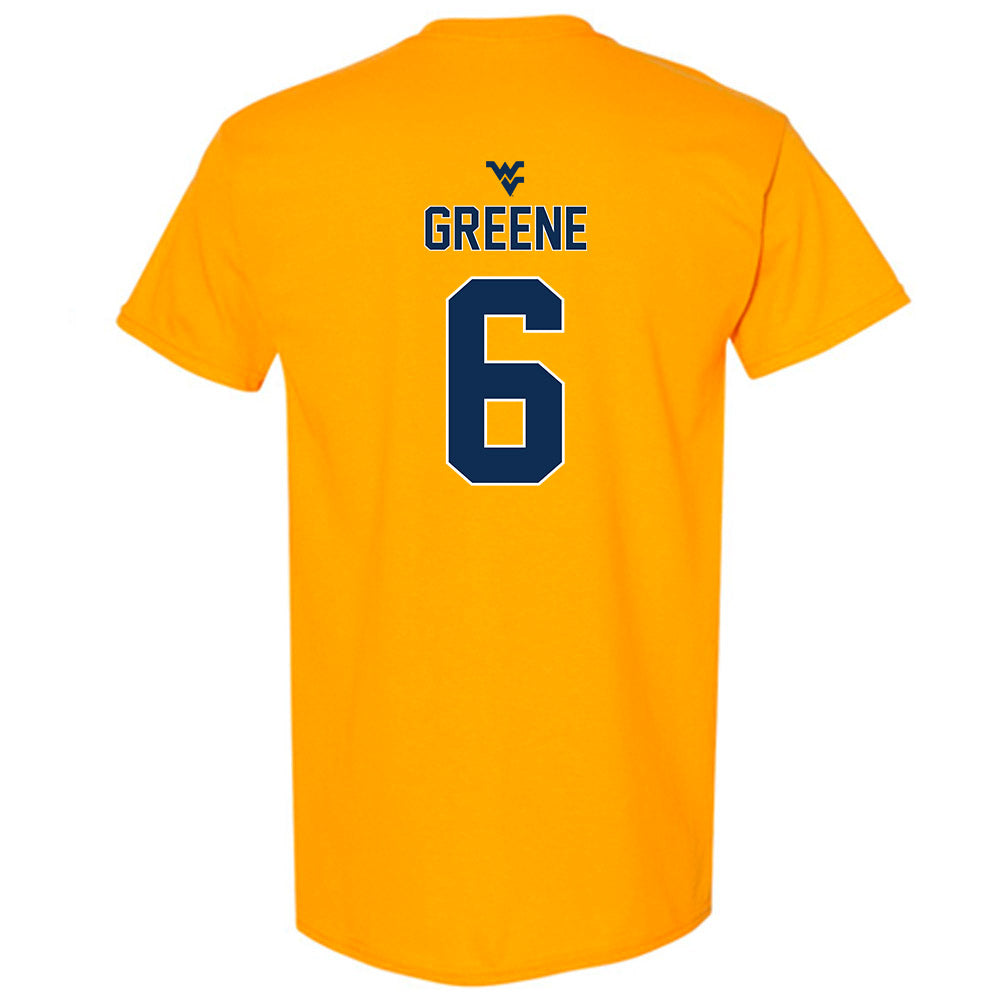 West Virginia - NCAA Football : Garrett Greene - Gold Classic Shersey Short Sleeve T-Shirt