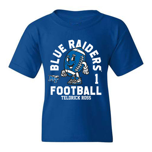 MTSU - NCAA Football : Teldrick Ross - Royal Fashion Shersey Youth T-Shirt