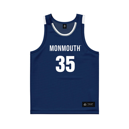 Monmouth - NCAA Men's Basketball : Klemen Vuga - Blue Jersey