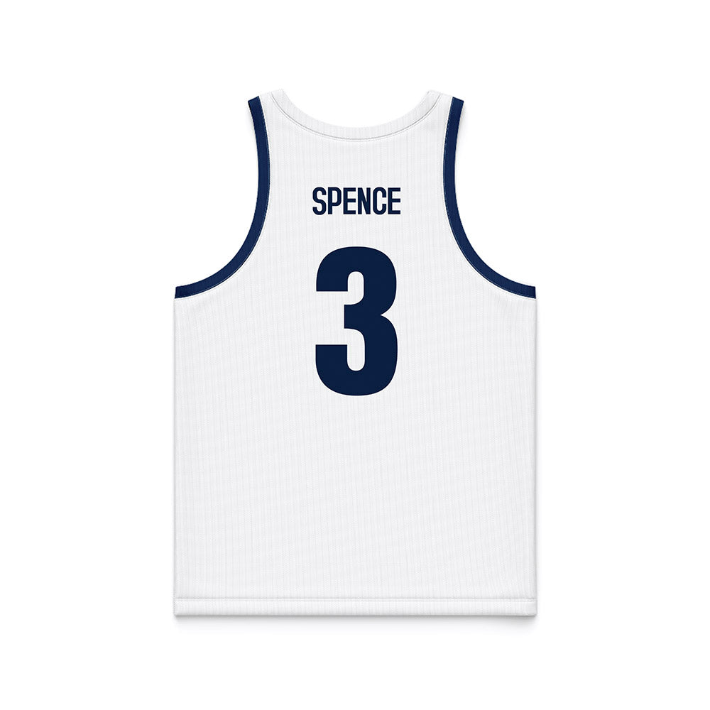 Monmouth - NCAA Men's Basketball : Jakari Spence - White Jersey