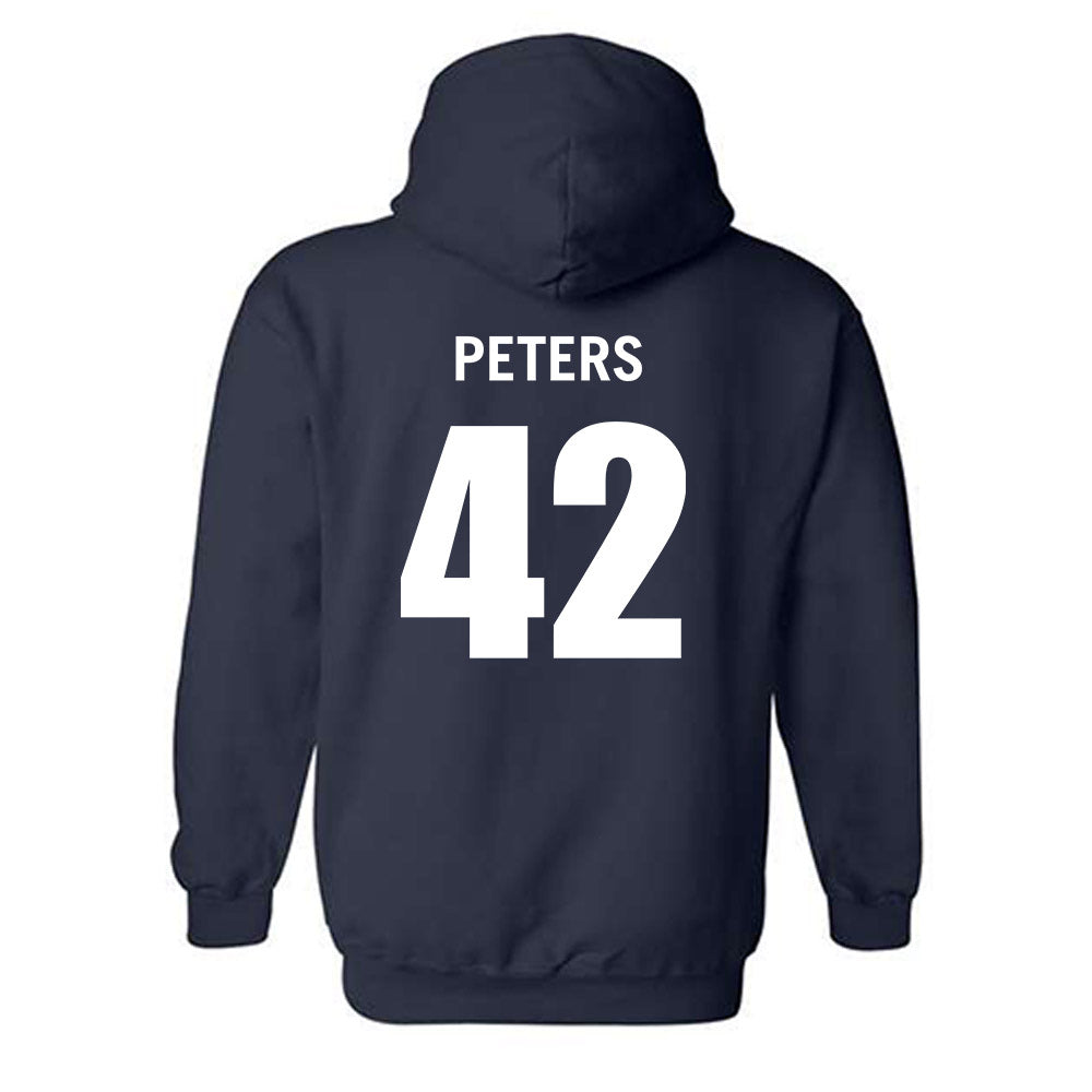 Monmouth - NCAA Men's Basketball : Quinn Peters - Replica Shersey Hooded Sweatshirt