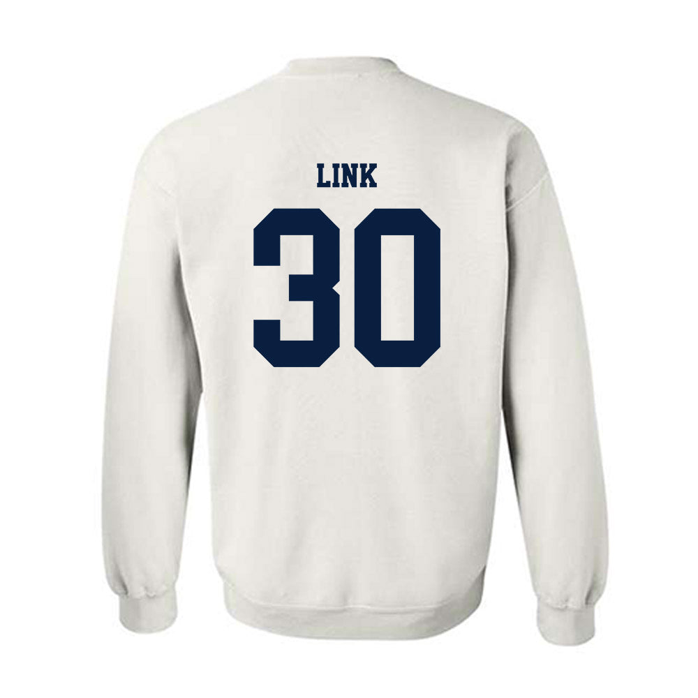 Monmouth - NCAA Men's Soccer : Matthew Link - White Replica Shersey Sweatshirt