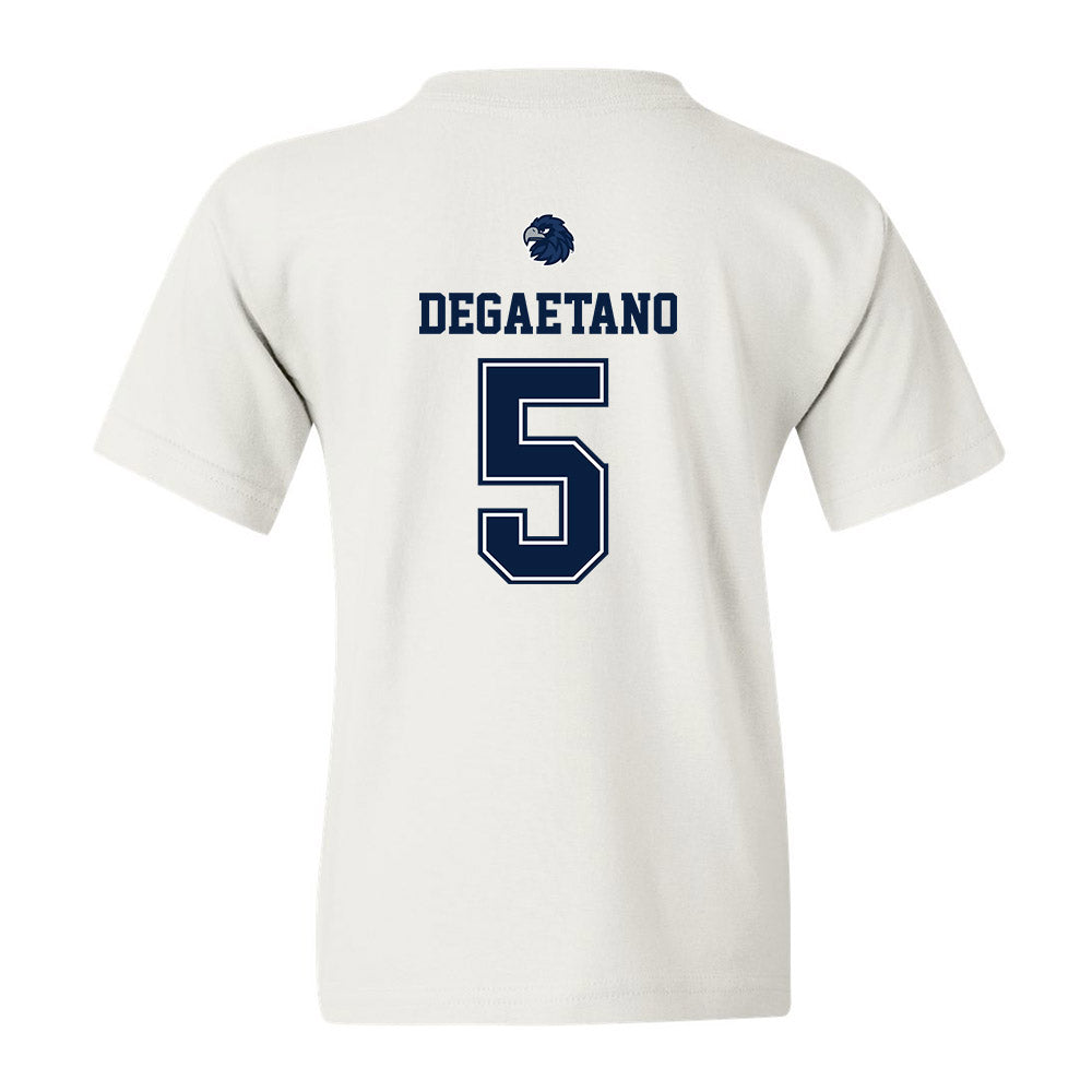 Monmouth - NCAA Women's Soccer : Kelly DeGaetano - White Replica Shersey Youth T-Shirt