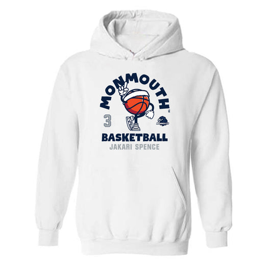 Monmouth - NCAA Men's Basketball : Jakari Spence - Fashion Shersey Hooded Sweatshirt