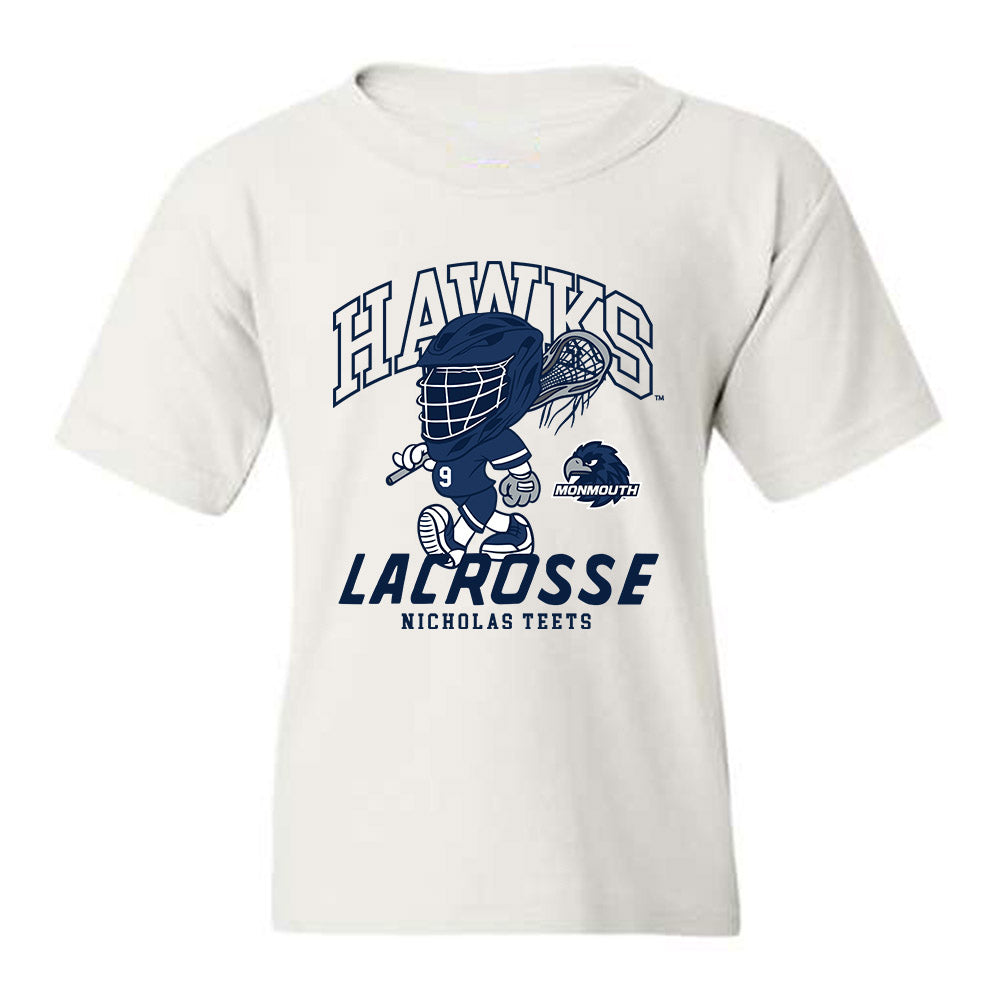 Monmouth - NCAA Men's Lacrosse : Nicholas Teets - Fashion Shersey Youth T-Shirt