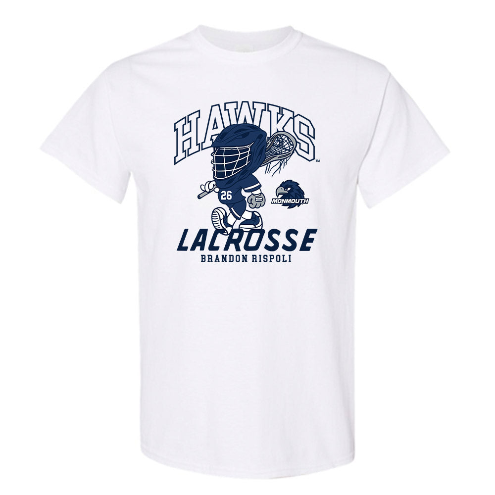 Monmouth - NCAA Men's Lacrosse : Brandon Rispoli - Fashion Shersey Short Sleeve T-Shirt