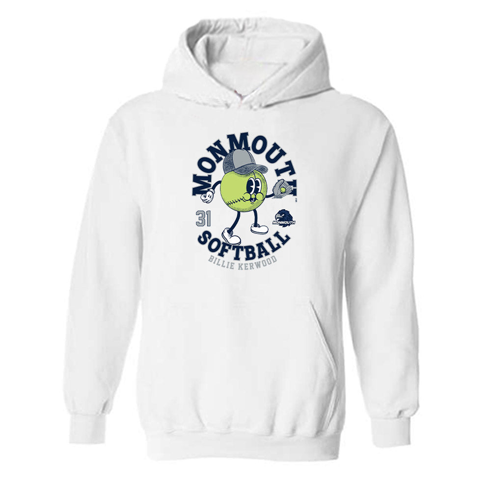 Monmouth - NCAA Softball : Billie Kerwood - Fashion Shersey Hooded Sweatshirt