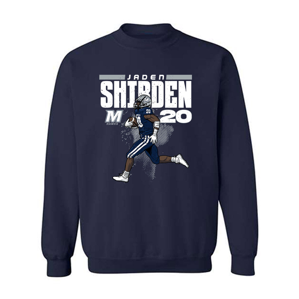 Monmouth - NCAA Football : Jaden Shirden - Caricature Sweatshirt