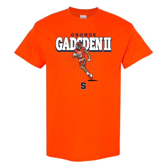 Syracuse - NCAA Football : Oronde Gadsden II - Caricature Short Sleeve T-Shirt