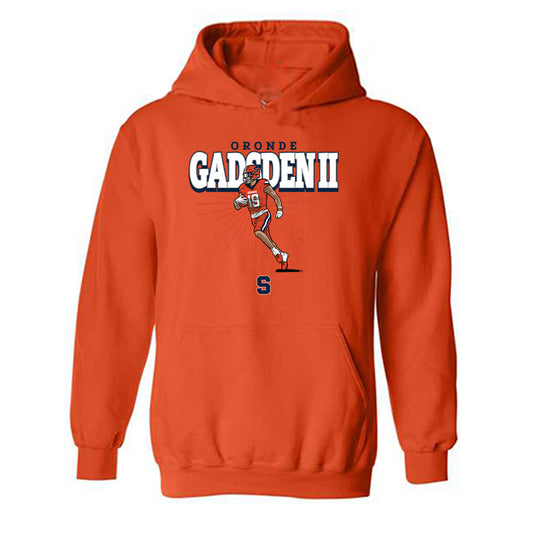 Syracuse - NCAA Football : Oronde Gadsden II - Caricature Hooded Sweatshirt