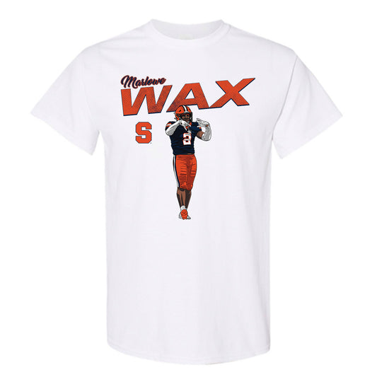 Syracuse - NCAA Football : Marlowe Wax Jr - Caricature Short Sleeve T-Shirt