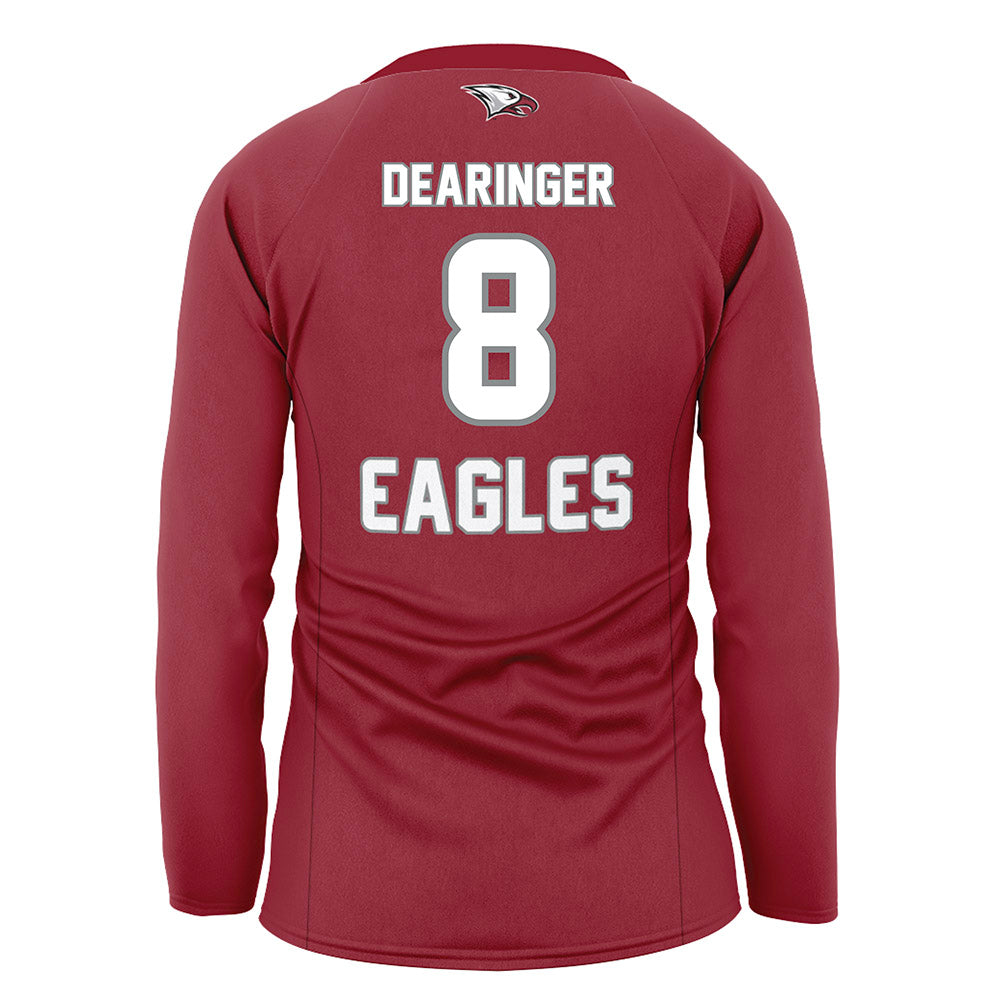 NCCU - NCAA Women's Volleyball : Arabella Dearinger - Volleyball Jersey Maroon