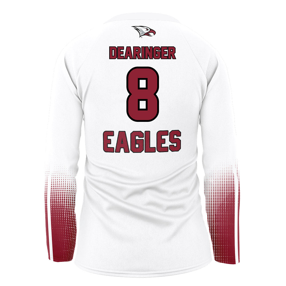 NCCU - NCAA Women's Volleyball : Arabella Dearinger - Volleyball Jersey White