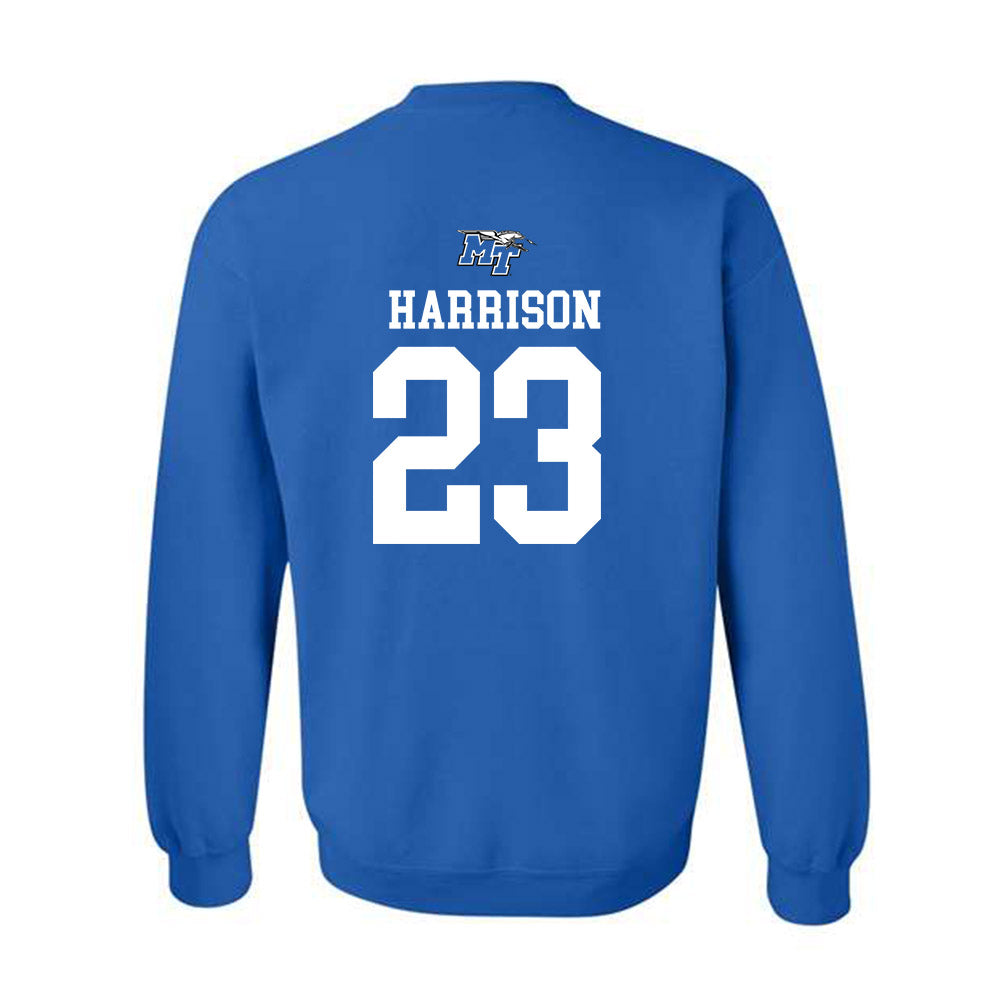 MTSU - NCAA Women's Basketball : Jada Harrison - Crewneck Sweatshirt Replica Shersey