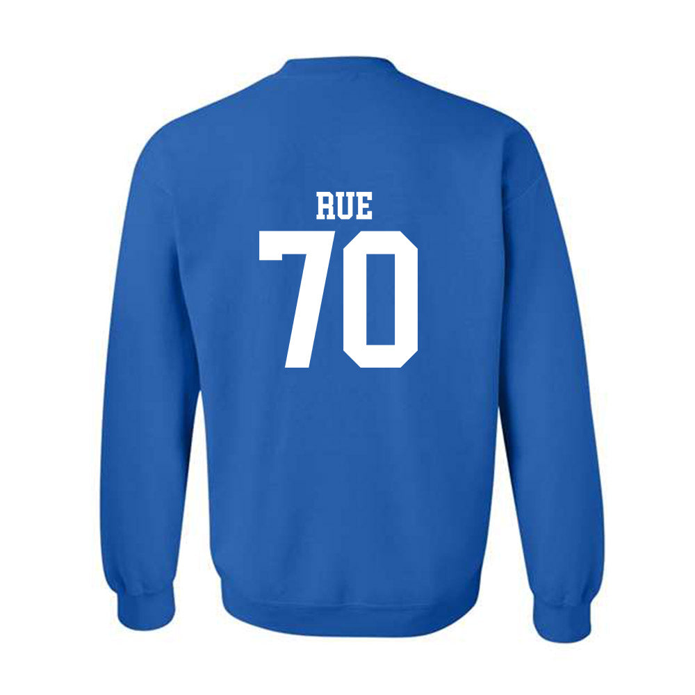 MTSU - NCAA Football : Isaac Rue - Royal Replica Shersey Sweatshirt