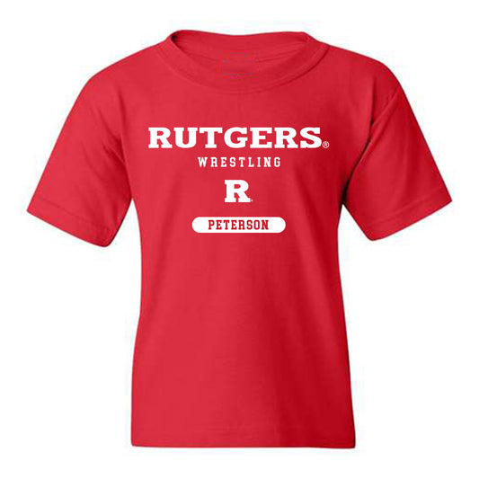 Rutgers - NCAA Wrestling : Dean Peterson - Youth T-Shirt Classic Shersey