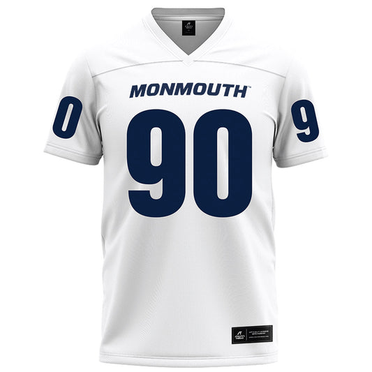 Monmouth - NCAA Football : Brendan Bigos - White Jersey