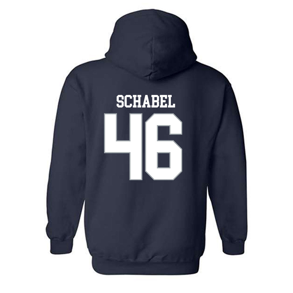 Monmouth - NCAA Football : Luke Schabel - Replica Shersey Hooded Sweatshirt