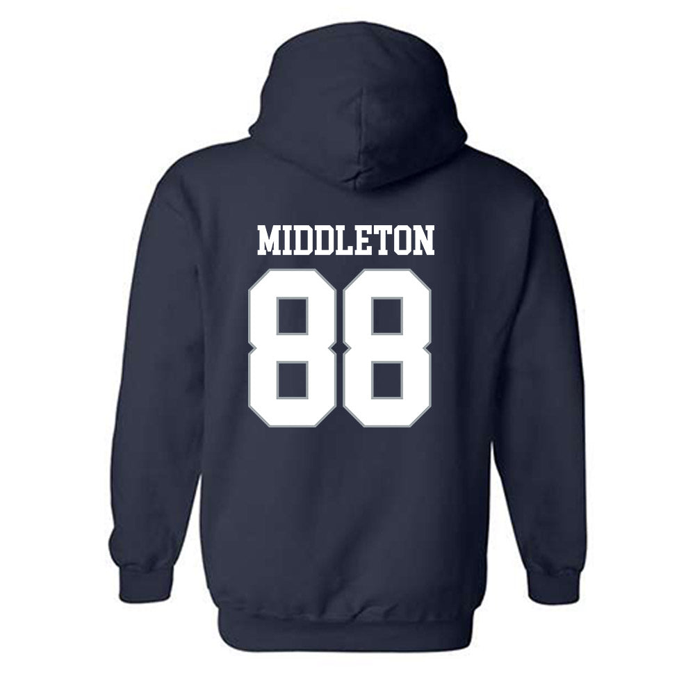 Monmouth - NCAA Football : Marcus Middleton - Replica Shersey Hooded Sweatshirt