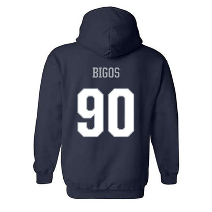 Monmouth - NCAA Football : Brendan Bigos - Replica Shersey Hooded Sweatshirt