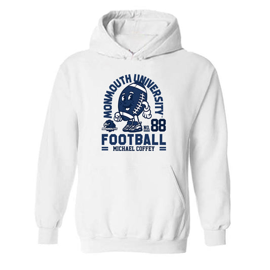 Monmouth - NCAA Football : Michael Coffey - Fashion Shersey Hooded Sweatshirt