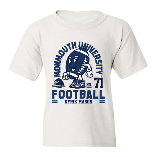 Monmouth - NCAA Football : Kyrik Mason - Fashion Shersey Youth T-Shirt