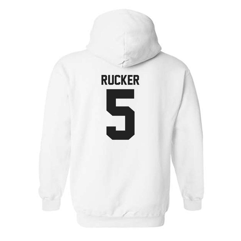 Centre College - NCAA Basketball : Bailey Rucker - White Classic Hooded Sweatshirt