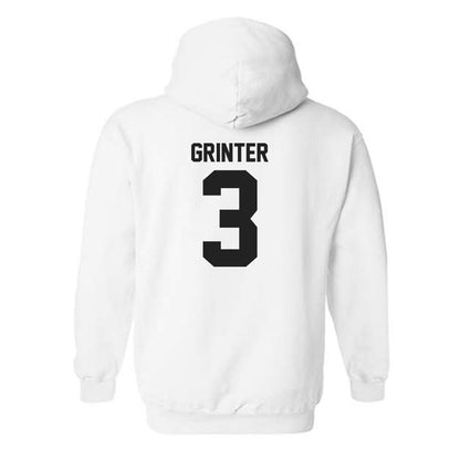 Centre College - NCAA Basketball : Makya Grinter - White Classic Hooded Sweatshirt