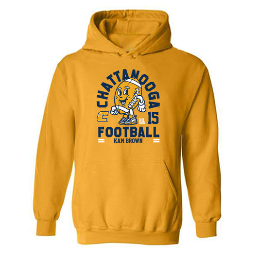 UTC - NCAA Football : Kam Brown - Gold Fashion Hooded Sweatshirt
