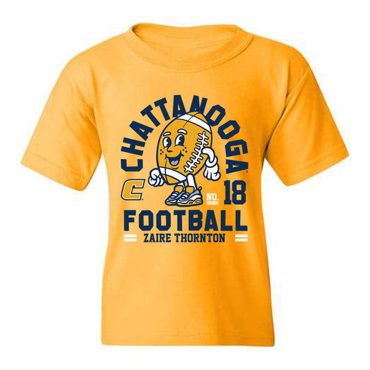 UTC - NCAA Football : Zaire Thornton - Gold Fashion Youth T-Shirt