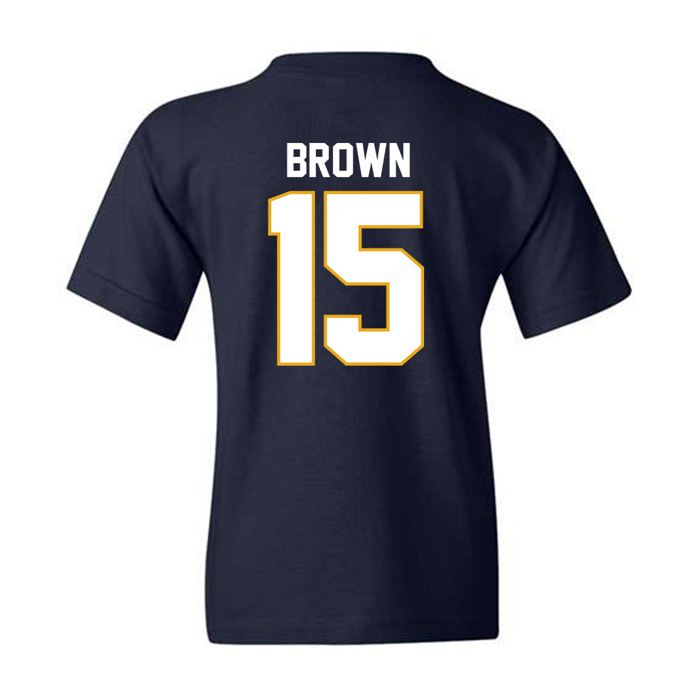UTC - NCAA Football : Kam Brown - Navy Replica Youth T-Shirt
